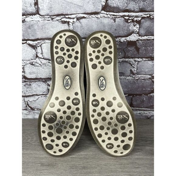 Sofft Green Grey Leather Slip On Snake Print Comfort Shoes Women’s Sz 9M US/40EU - Picture 7 of 16